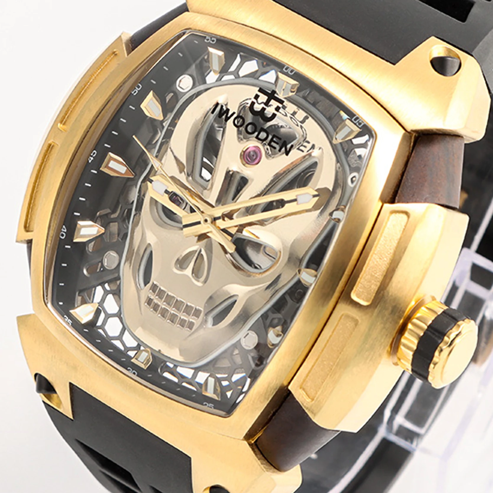 Montre De Luxe Pour Hommes Reloj Caballero оригинальные часы Мужские автоматические механические роскошные со скелетом