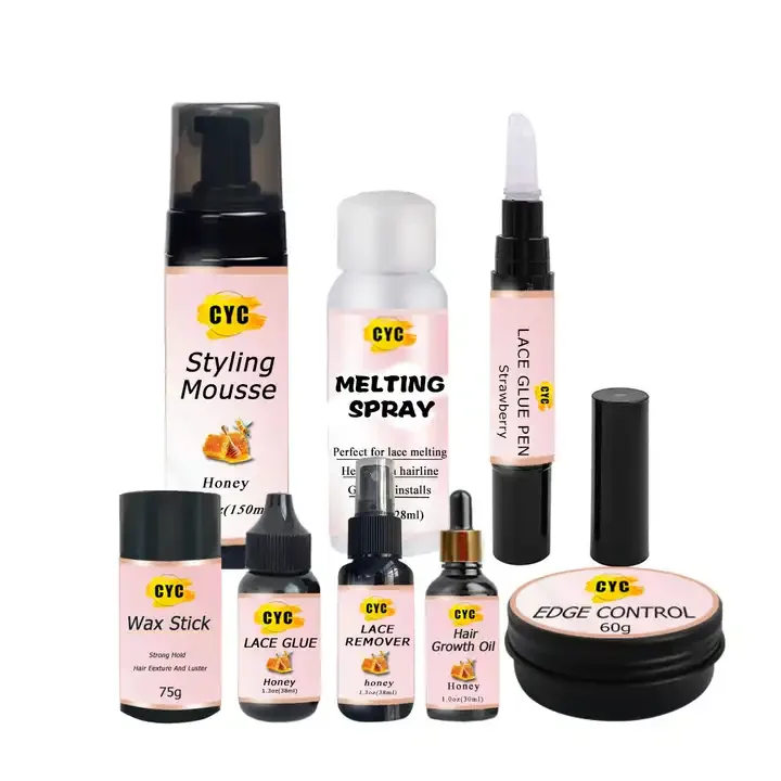 Высококачественная упаковка для наращивания волос различные ароматизированные кружева набор установки париков