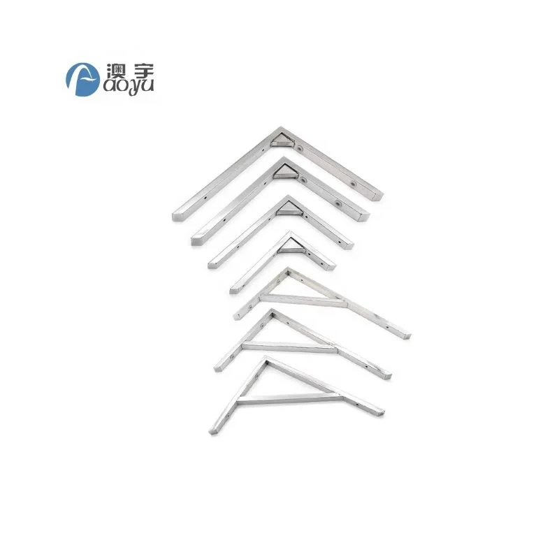 Thickened triangular stainless steel bracket support frame wall mounted partition bracket offset stainless steel wall bracket