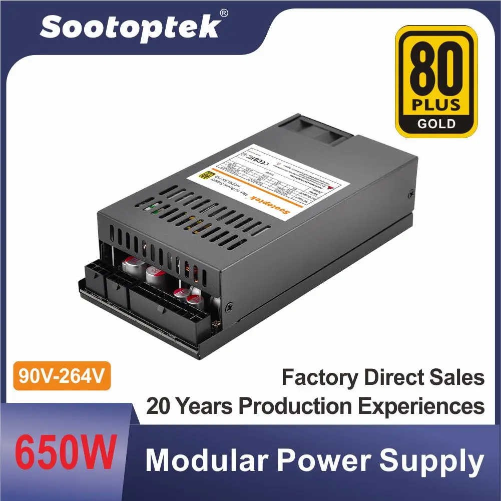modular psu 80plus GOLD 650W Flex 1u Enhance atx mini switching power supply for server psu power supply