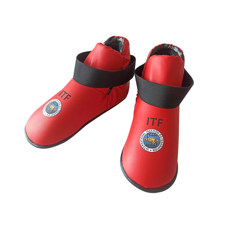 Wholesale Custom Logo Semi Contact Kickboxing Boots Protectors Itf Taekwondo Foot Protector