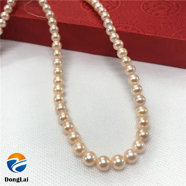 5А китайский завод культивированный натуральный жемчуг нитка 2-13 мм Идеальный Круглый белый пресноводный жемчуг ожерелье оптовая цена