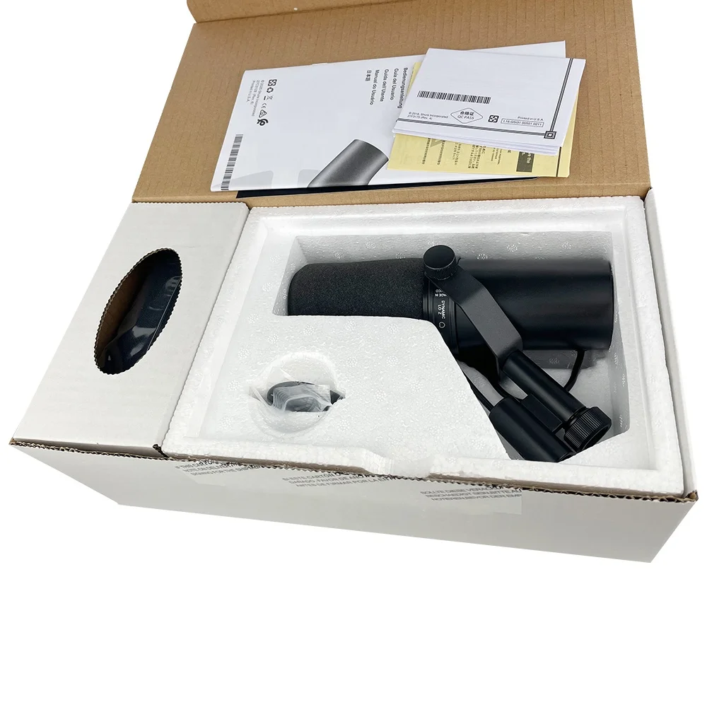 SM7B XLR dynamic electable Frequency studio Microphone recording professional mic for youtube performance Podcasting singing