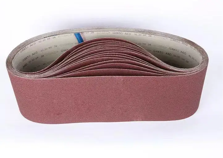 High efficiency Alumina Oxide material Soft cloth Sand Belt abrasive sandpaper belt for grinding and polishing