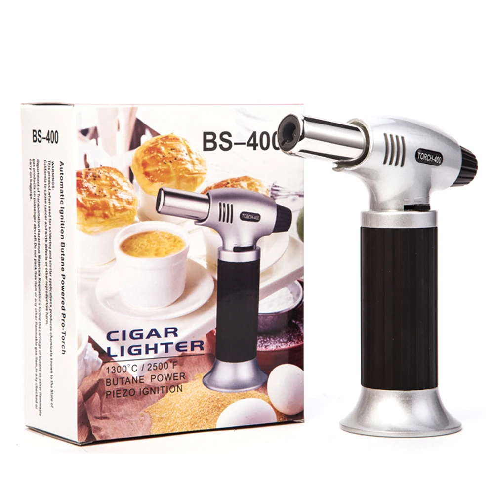 
BS-400 adjustable jet flame portable butane gas cooking kitchen torch lighter 