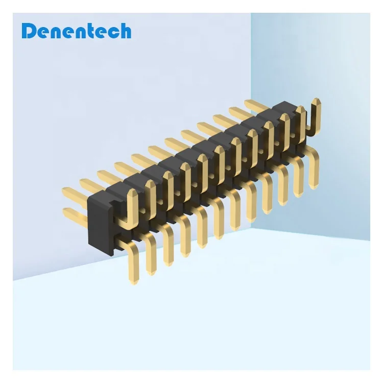 Hot Sale Product Dual Row Male Connector Right Angle SMT 1.27mm male smt pin header