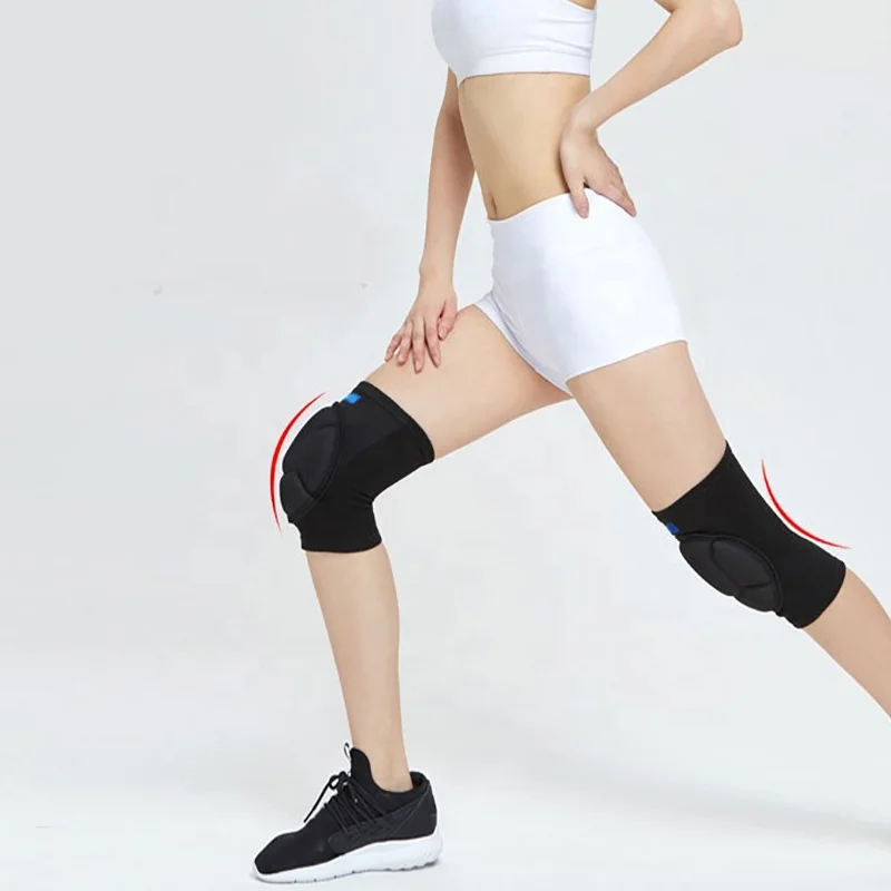 2024 Hot Sale Thick Soft Volleyball Sports Support Knee Pad Brace With Cushion Knee Pads For Basketball