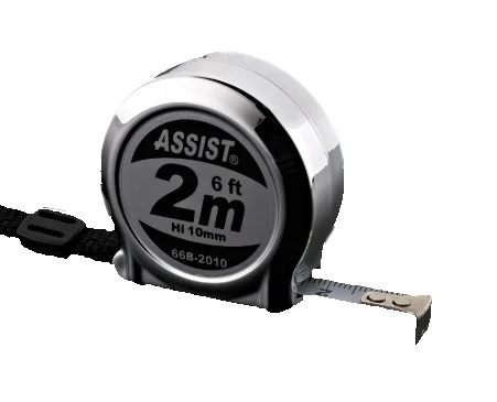 Pocket Size Multiple Color Options 2M Retractable Mini ABS Measuring Tape With Multiple color options