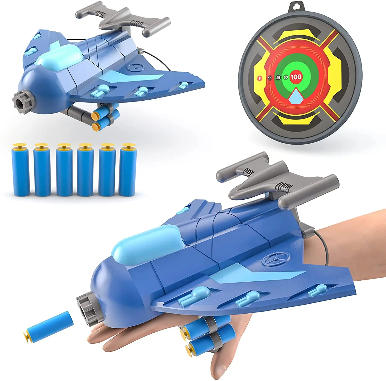 Aircraft Soft Bomb Launcher Air Combat Game Toy Shooting Game Toys for Age 5 6 7 8 9 10+ Years Old Kids Boys Girls