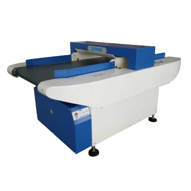 ZY-650C Zoyer Automatic Conveyor Belt Garment Clothing Textile Needle metal detector for Detection scrap