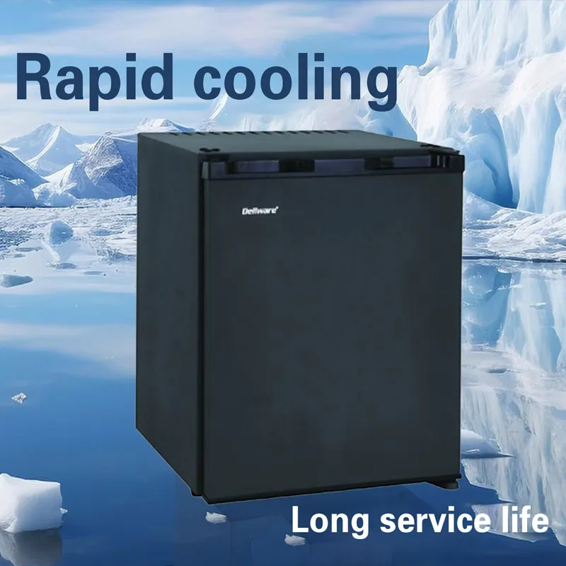 Dellware DW25 Mini Fridge Single Door 21L Cooler Drinks and Sodas Portable Compressor-based Refrigerator for Hotel Use