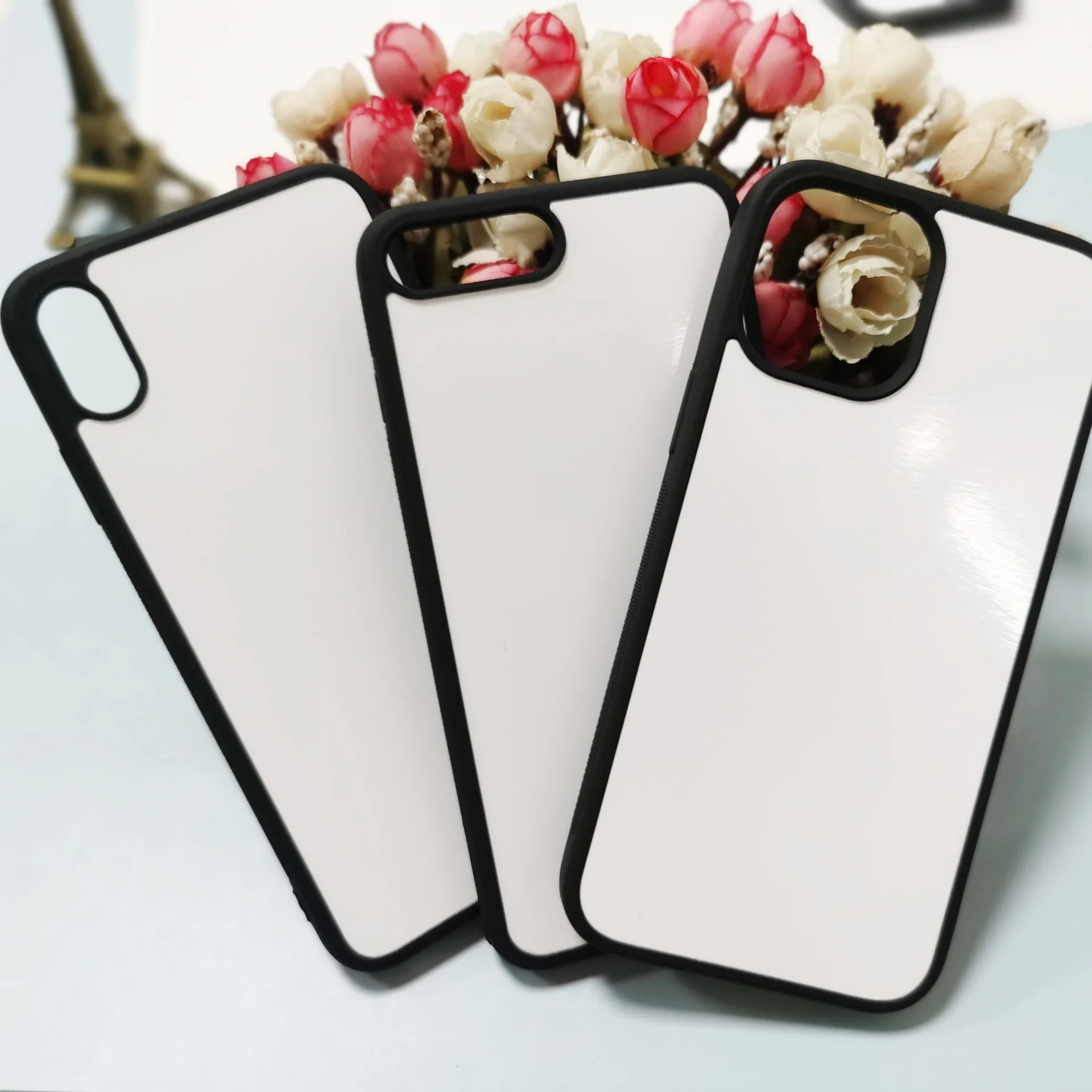 2 в 1 белый черный ТПУ сублимационный чехол для телефона заготовки iphone 15 пластиковые чехлы услуги по обработке на