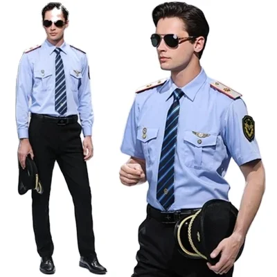 Workwear Security Guard Uniform Light Blue Security Guard Uniforms
