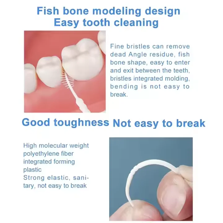 Customized Package Interdental Brush Dental Toothpicks Plastic Dental Floss Picks Wholesale Manufacturer Plastic toothppick