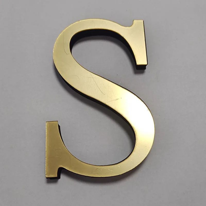 Customized letter Acrylic 3D Mirror Wall Sticker Home Decor Alphabet Poster For Birthday Party Wedding Diy Wallpaper Peel  Stick