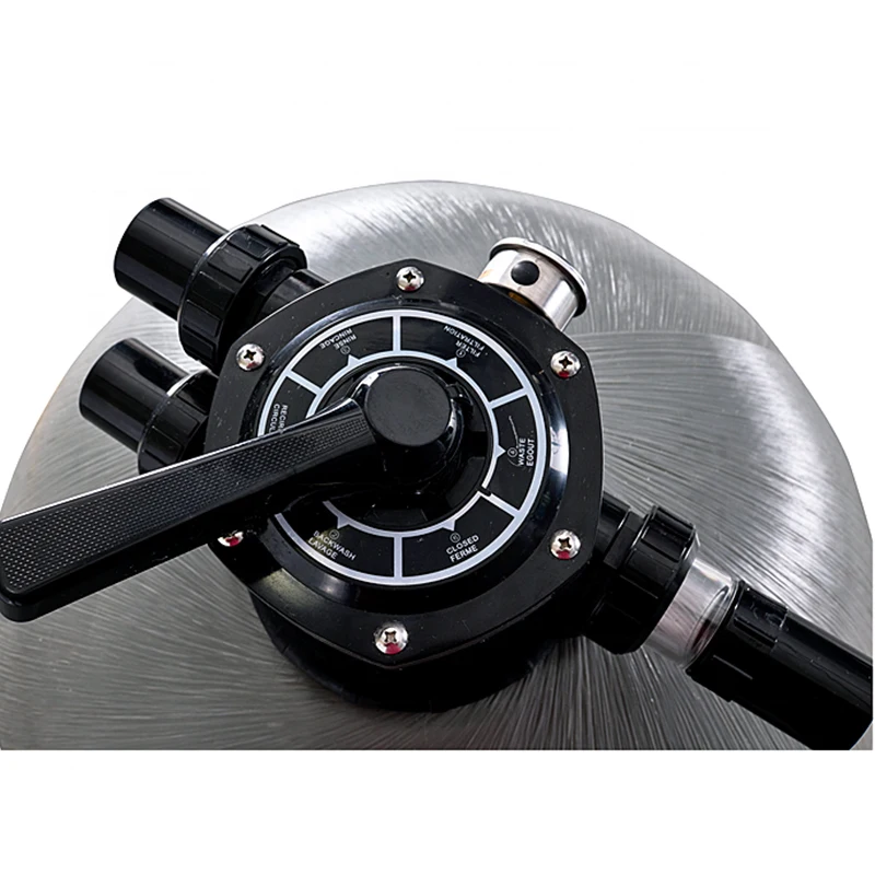 HUAXI wholesale commercial or home swimming pool water treatment system fiberglass top mount sand filter for swimming pool