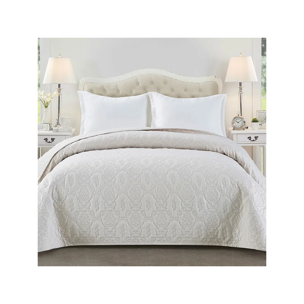 Стеганое мягкое противопылевое Гипоаллергенное постельное белье для гостиницы домашнее хлопковое покрывало