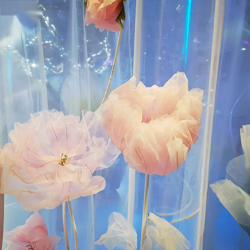 Automatic Opening and Closing of Flowers Induction Mechanical Shopping Mall windows