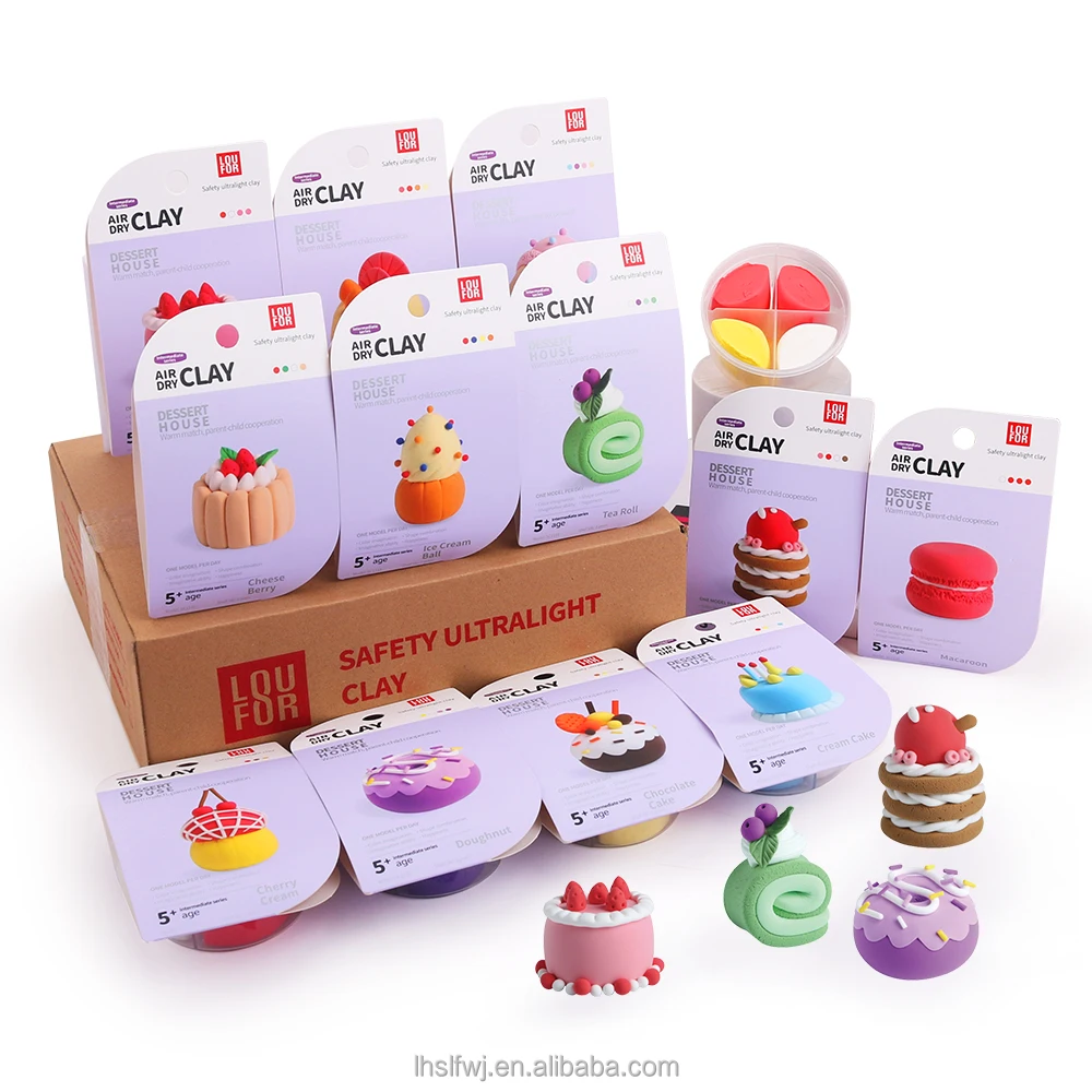 Super Soft Clay  36 Colors Fluffy Slime Mix Baking Making Supplies Modeling Light Weight Air Dry Kids Toys