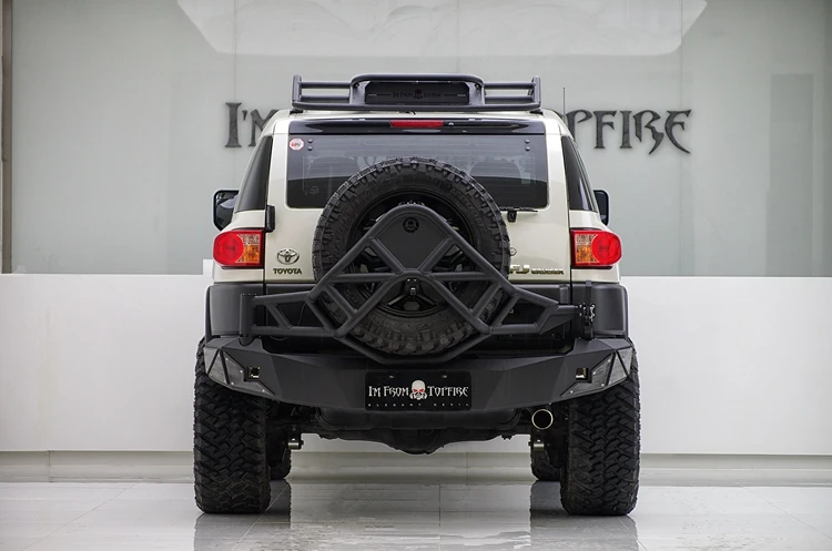 
Topfire 4X4 Offroad Steel Rear Bumper With Carrier for FJ Cruiser 