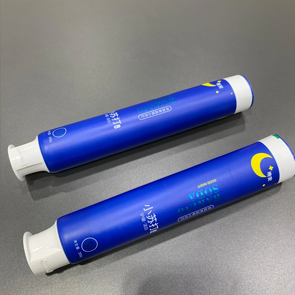 Soft matte aluminum barrier laminated toothpaste tube container