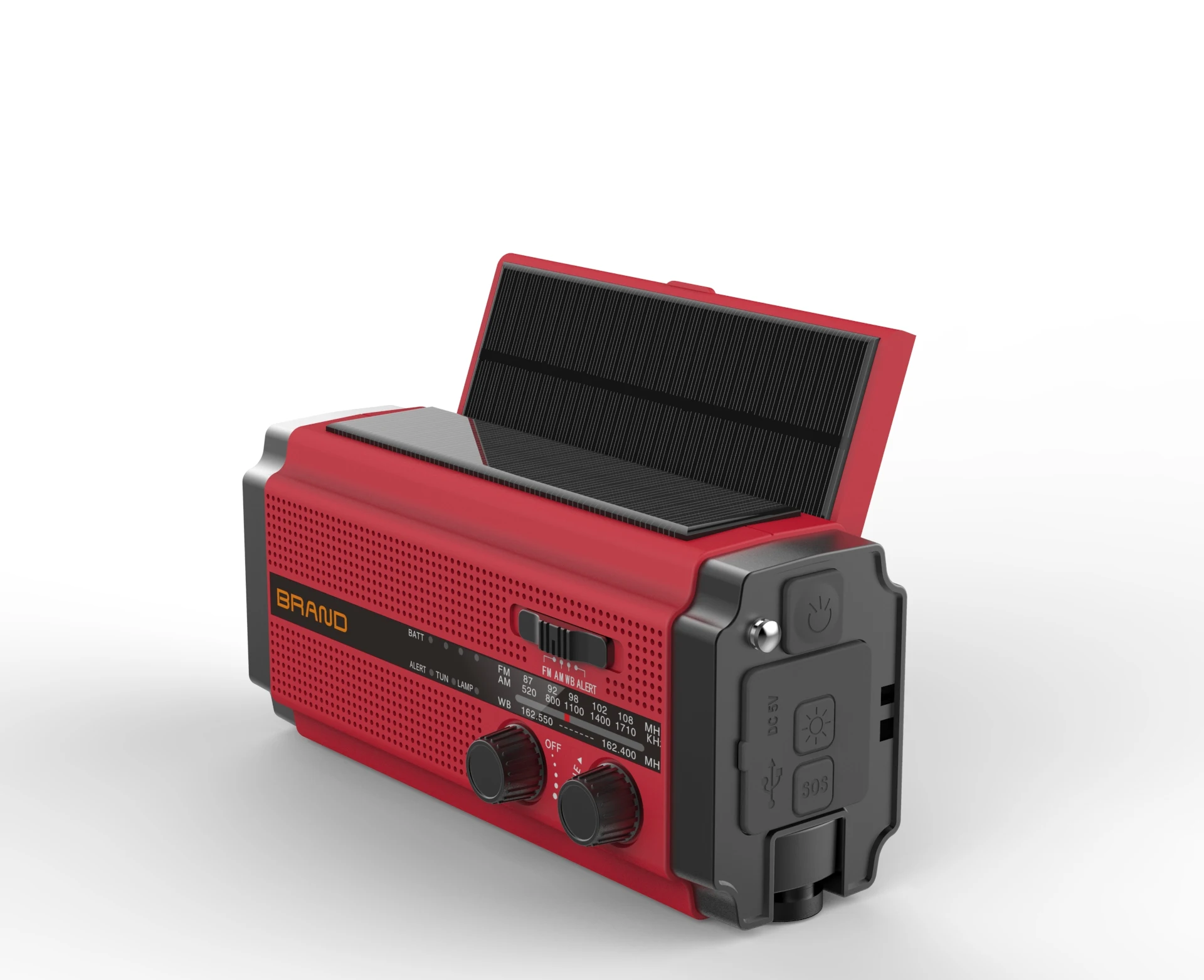 XSY-320 2021 Portable AM FM Solar Emergency Hand Crank Radio With 10w  Reading Lamp With High Brightness
