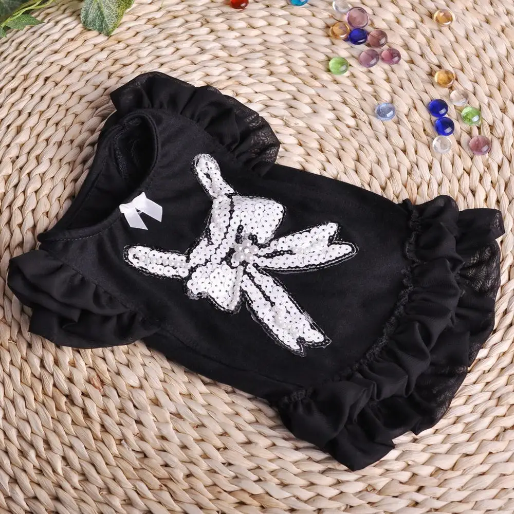 Платье для собаки с юбкой на заказ платья розового и голубого цвета маленьких принцесс летние свадебные принадлежности щенков