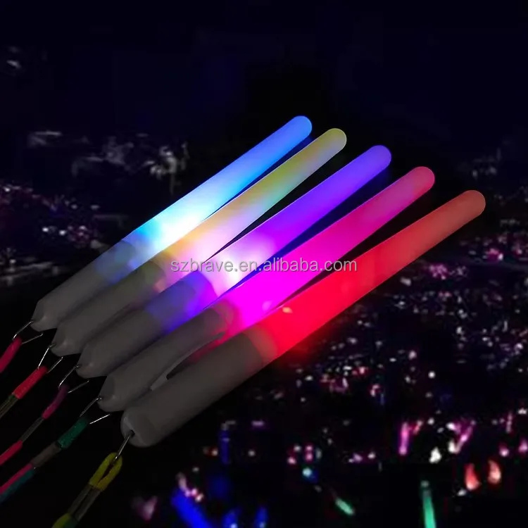 Wholesale DIY LOGO Flashing Led Pen Stick Concert Glow Wand Stick LED Light Stick Light Up Batons for Concert Party