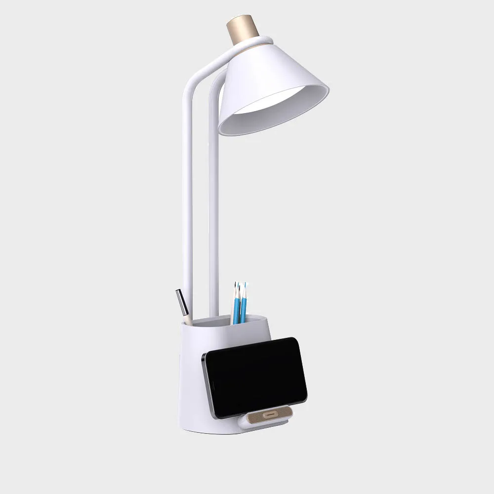 Multifunctional Desk Lamp Touch Control 3-level Brightness Rechargeable Table Lamp Pen Holder Led Study Lamp