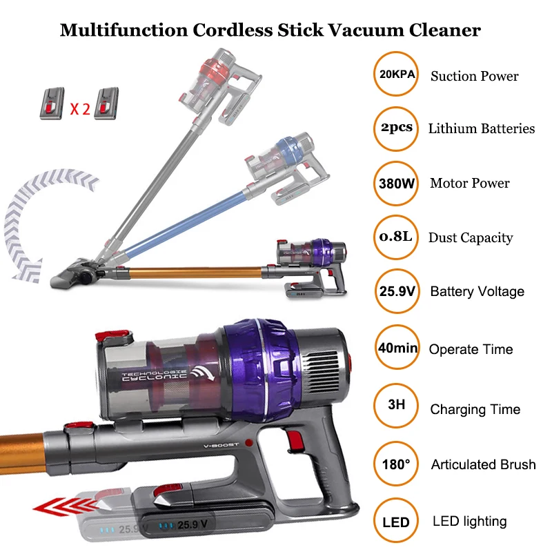 Powerful Brushless Motor Home Room Use Professional Vacuum Cleaner Machine Price