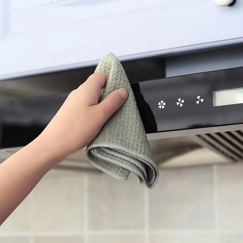 Быстросохнущая вафельная ткань с ананасом, ткань для мытья чайной посуды, кухонное полотенце с вафельным микро-волокном