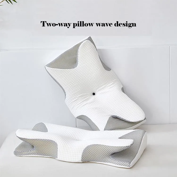 Ergonomic Cervical Pillow Neck Care Memory Foam Single Sleep Aid Side Sleeping Pack Traction Spine Pillow