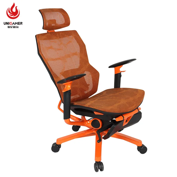 Fashion furniture comfortable office seat custom color orange breathable executive mesh office chair