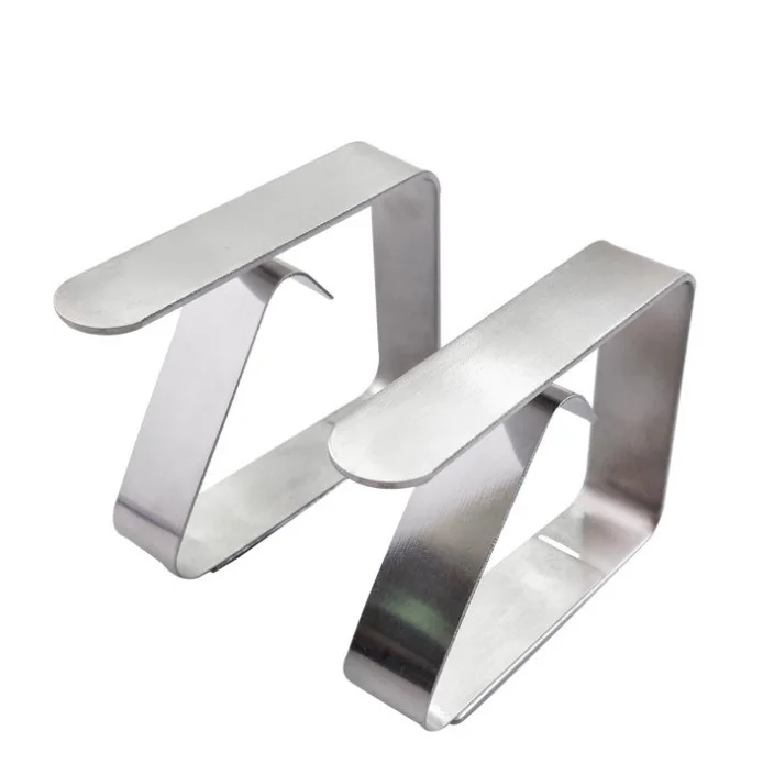 
Custom tablecloth stainless steel decking clips metal tablecloth clamp 