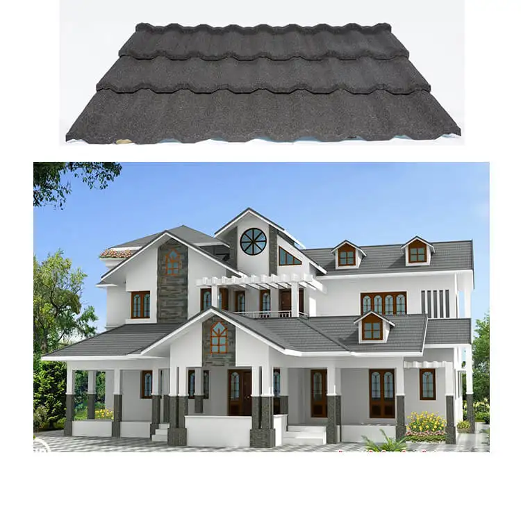 JZROOF hot sale colour stone coated Steel sheet  Roof shingles tiles