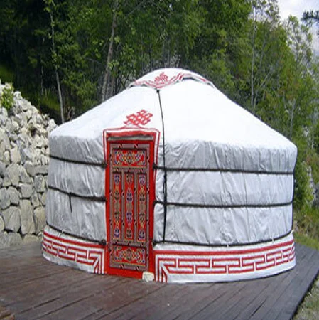 New Outdoor Canvas Waterproof Steel Frame Tent Mongolian Ger Yurt