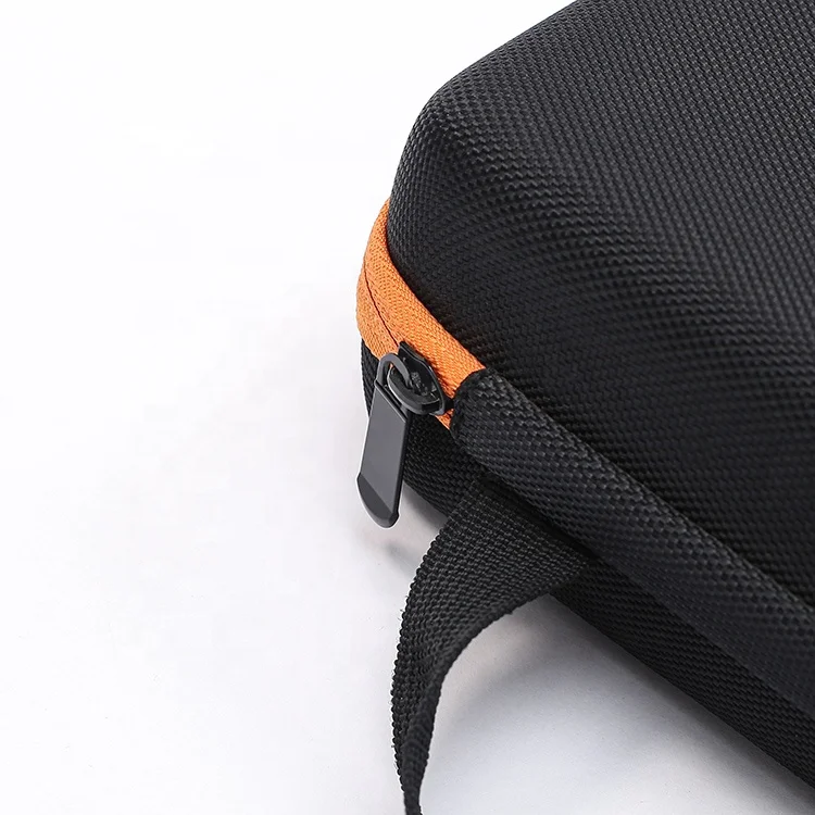 blue pu hard shell protective eva decorative camera bag case