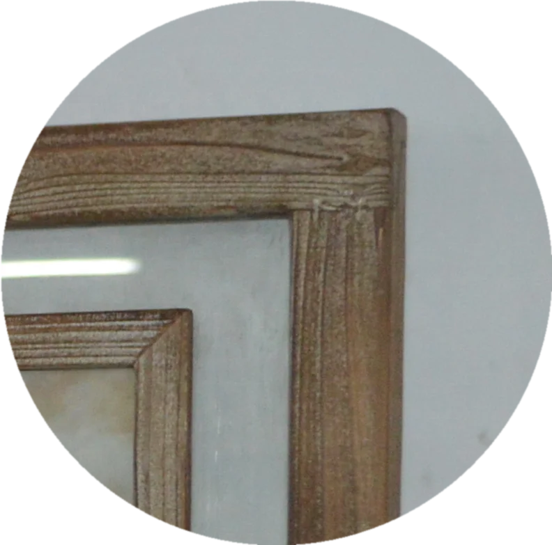 
Natural Wood and Glass Material Multiple Collage Photo Frames 