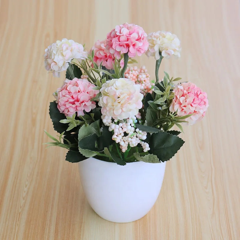 Cross border wholesale of rose potted plants living room home decorations plastic green plants simulated flower ornaments