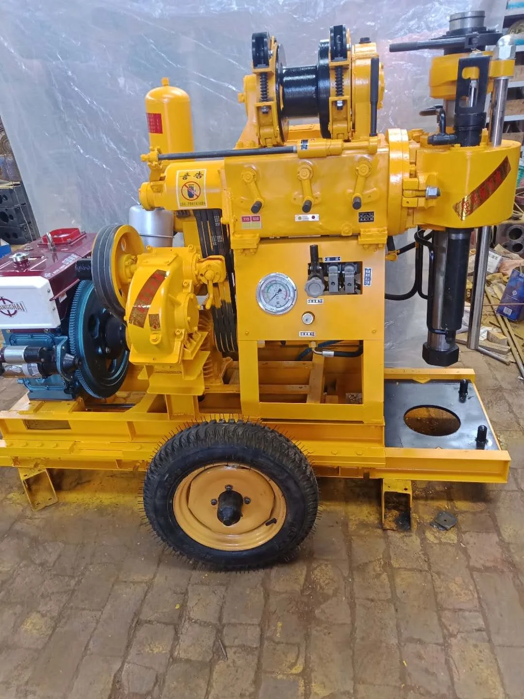 200m Diesel Hydraulic Water Well Drilling Rig Machine Rotary Drilling Rig Machine
