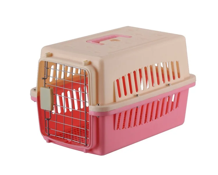 
Plastic Pet Carrier For Cat Dog Puppy Rabbit Travel Box Basket Cage Outdoor New Transport Pet Kennel Crate Travel Cage 