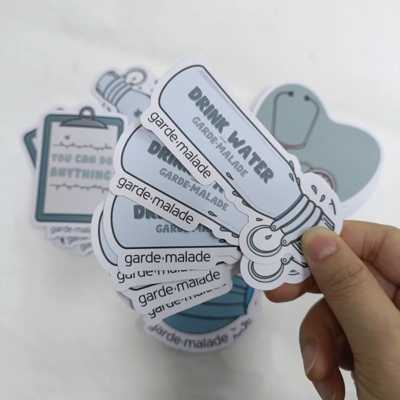 Waterproof PVC sticker Custom die cut sticker Self adhesive individual cute logo label