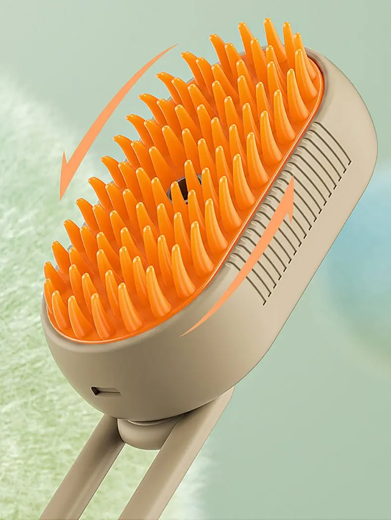 Pet spray does not hurt the skin massage bath can add water essence multi-function electrostatic free USB charging massage comb