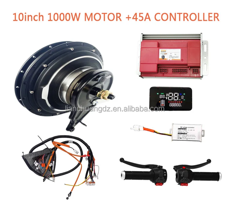 MEIDISI 10 inch 1000w 60/72v motorcycle modification Kit Electric Motorcycle scooter Hub motor kit