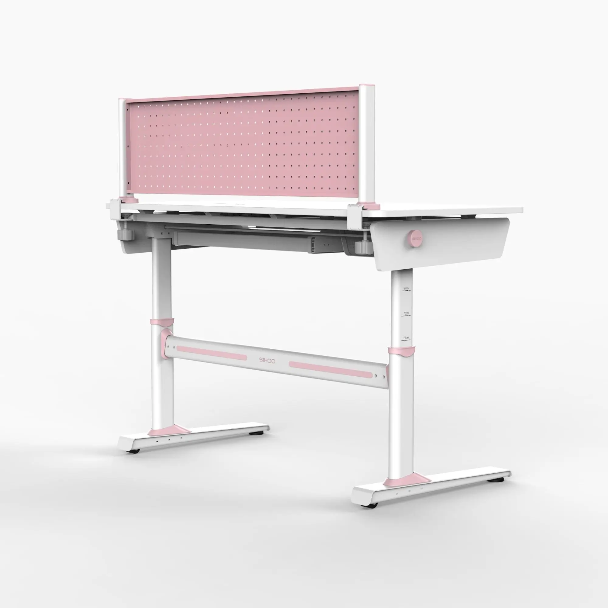 China Multifunctional surface height adjustable kids homework table study table and chair for children