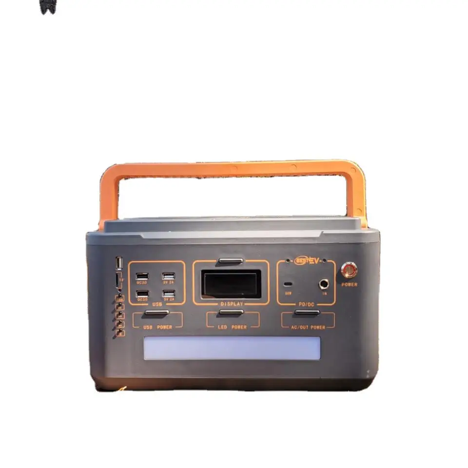 New hot selling boutique portable power station with LED light household AC solar generator wholesale