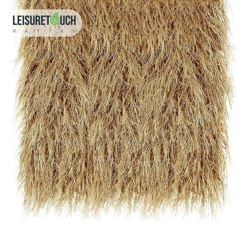 Waterproof plastic sheet roof materials artificial simulated grass synthetic thatch roof