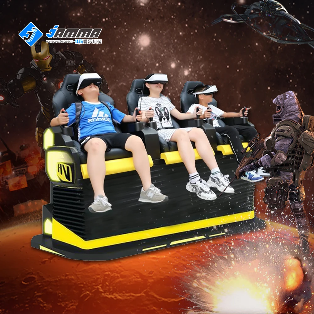 3 игрока 9D Виртуальная реальность кинотеатр VR симулятор игры Новейшие Крытый парк развлечений аттракционы спецэффекты монета