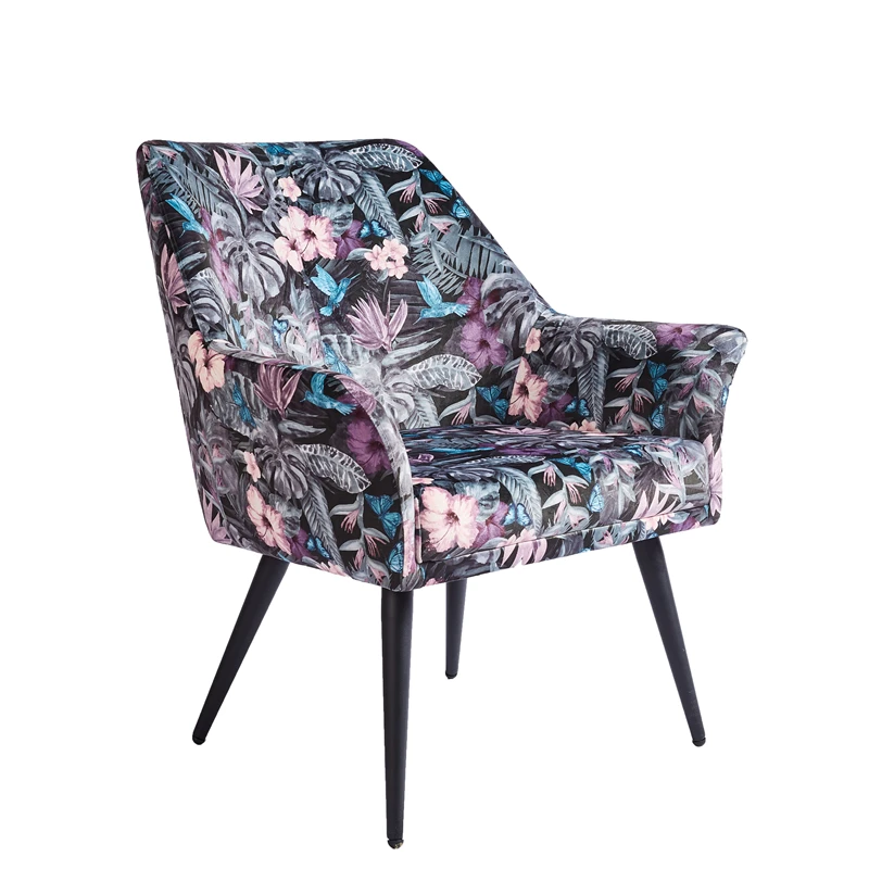 Sillas chaise stoelen современная ткань металлические ножки кресла одноместные обеденные стулья одиночные
