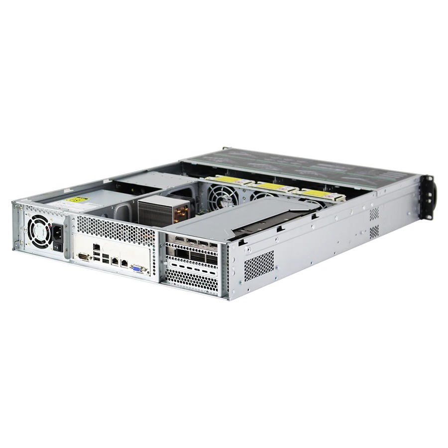 China oem odm bronze 3204 6Core 1.9GHz 16G DDR4 RAID 550W PSU 2U8 bay hot swap storage rack server